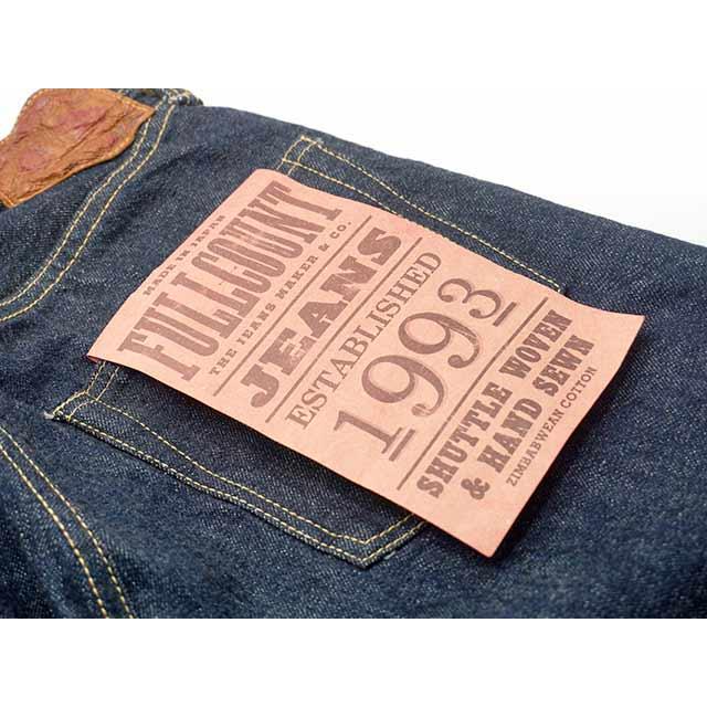 【FULLCOUNT/フルカウント】「Wide Straight Denim Pants/ワイドストレートデニムパンツ」(0105W/13.7oz)(デニム/ジーンズ/インディゴ/アメカジ/ウルフパック)の画像