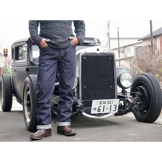 【FULLCOUNT/フルカウント】「Wide Straight Denim Pants/ワイドストレートデニムパンツ」(0105W/13.7oz)(デニム/ジーンズ/インディゴ/アメカジ/ウルフパック)の画像