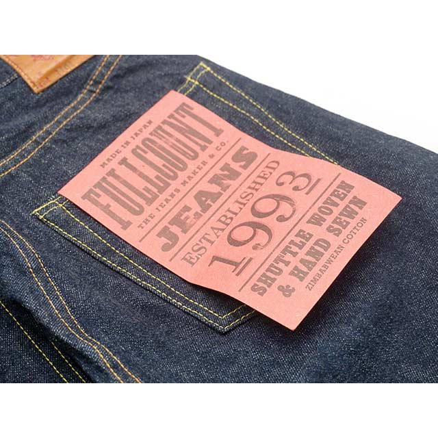 【FULLCOUNT/フルカウント】「Straight Denim Pants/ストレートデニムパンツ」(1101W/13.7oz)(デニム/ジーンズ/インディゴ/アメカジ/ウルフパック)の画像