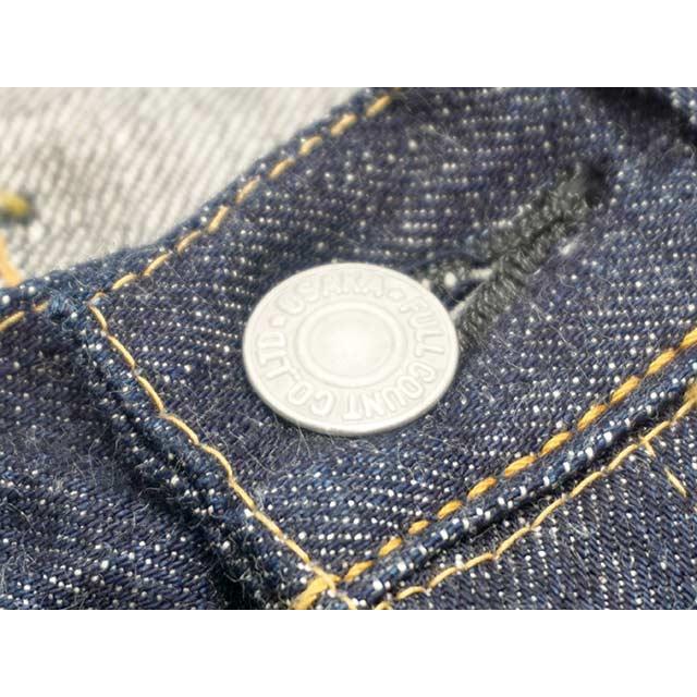 【FULLCOUNT/フルカウント】「Straight Denim Pants/ストレートデニムパンツ」(1101W/13.7oz)(デニム/ジーンズ/インディゴ/アメカジ/ウルフパック)の画像