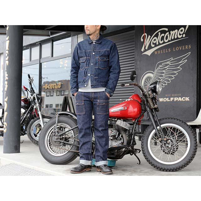 【FULLCOUNT/フルカウント】「Bush Pants/ブッシュパンツ」(1246W/13.7oz)(デニム/ジーンズ/アメカジ/Gパン/ジーンズ/WOLF PACK/ウルフパック)の画像