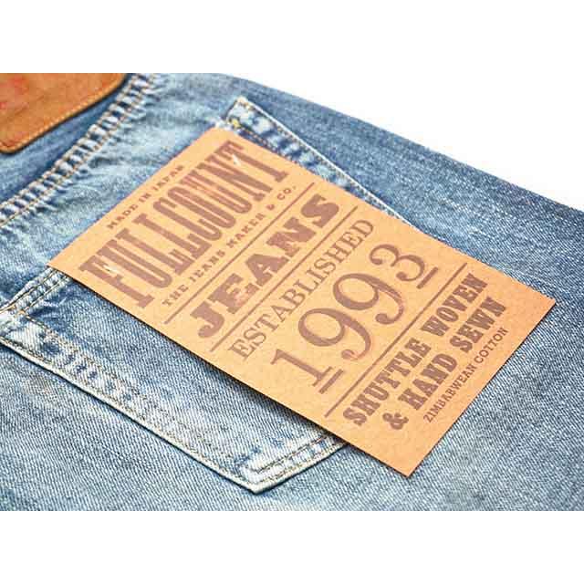 【FULLCOUNT/フルカウント】「Clean Straight Denim”Dartford-SS”/クリーンストレートデニム”ダートフォード-スーパースムース”」(1341-1103SS/11.5oz)の画像