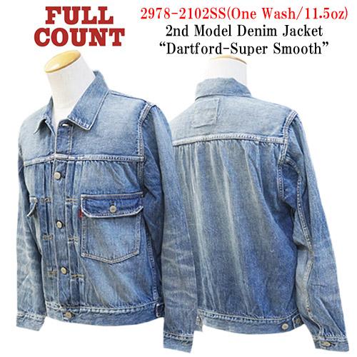 【FULLCOUNT/フルカウント】「2nd Denim Jacket”Dartford-Super Smooth”/セカンドデニムジャケット”ダートフォード-スーパースムース”」(2978-2102S/11.5oz)の画像