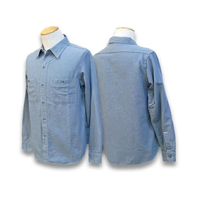 全2色【FULLCOUNT/フルカウント】「Basic Chambray Shirts/ベーシック