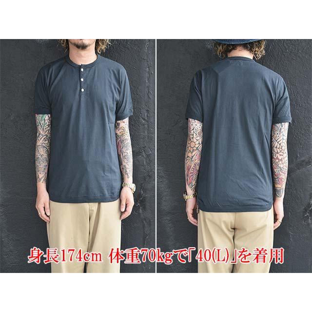 全2色【FULLCOUNT/フルカウント】「Flat Seam Heavy Weight Henley Tee