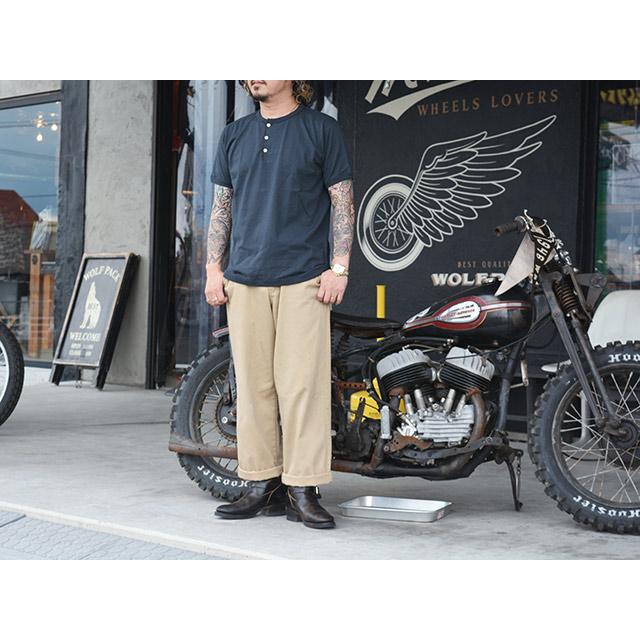 全2色【FULLCOUNT/フルカウント】「Flat Seam Heavy Weight Henley Tee