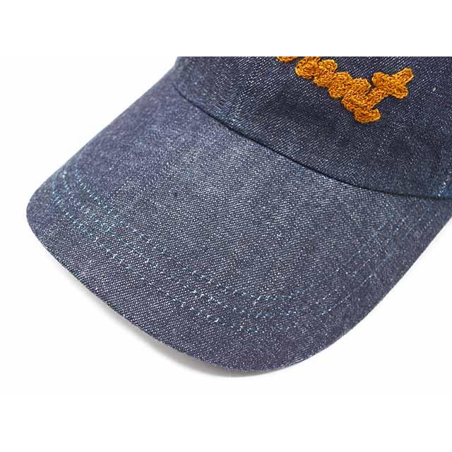 FULLCOUNT/フルカウント】「Chain Embroidery Denim Cap/チェーンエン