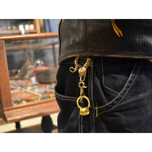 galcia/ガルシア】「Aguila Mexicana Feather Brass Key Holder/アギラ