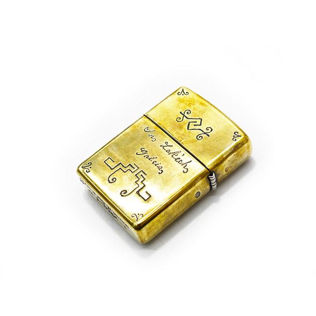galcia/ガルシア】「Brass Zippo”Eagle&Hunab-Ku”/ブラスジッポ