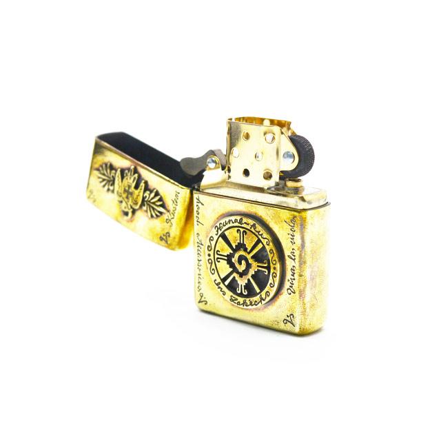 galcia/ガルシア】「Brass Zippo”Eagle&Hunab-Ku”/ブラスジッポ