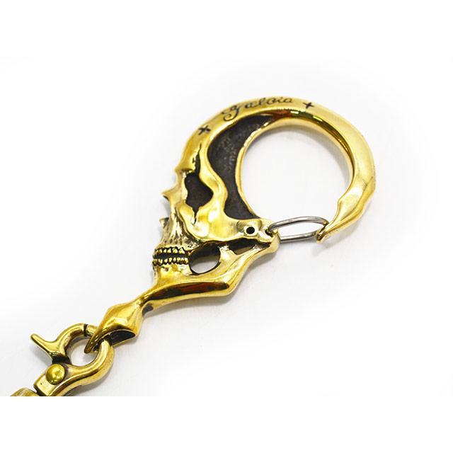 galcia/ガルシア】「Big Skull Brass Key Holder/ビッグスカルブラス