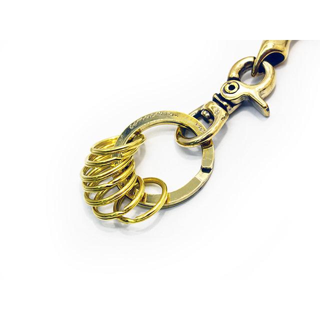 galcia ガルシア BRASS 真鍮 スカル キーホルダー galcia/ガルシア】「Big Skull Brass Key Holder/ビッグスカルブラス