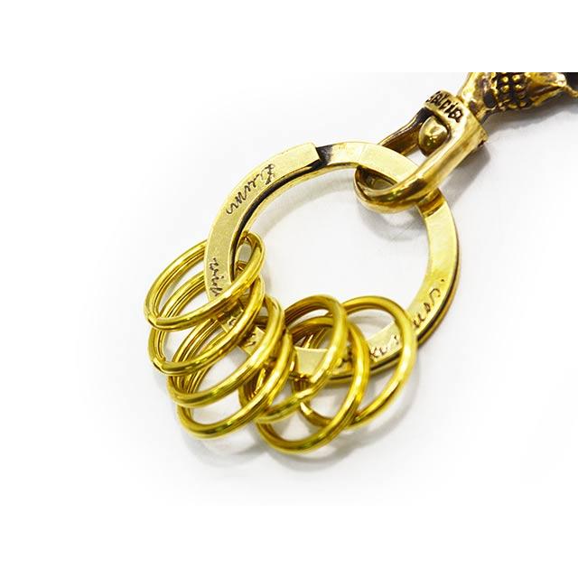 galcia/ガルシア】「Small Skull Brass Key Holder/スモールスカル