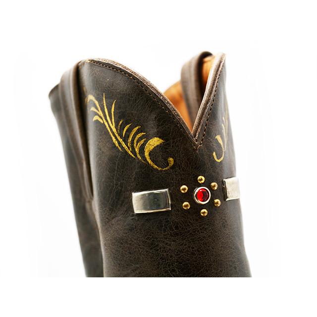 (30% OFF)【GLAD HAND/グラッドハンド】×【HTC/エイチティーシー】×【ALL AMERICAN BOOTS/オールアメリカンブーツ】「Pecos Boots”HAND PAINT”」の画像