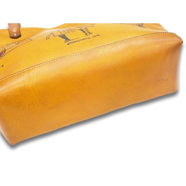 全2色【GLAD HAND/グラッドハンド】×【vasco/ヴァスコ】「Leather Travel Tote Bag”GLAD POSTALS”/レザートラベルトートバッグ”グラッドポスタルズ”」の画像