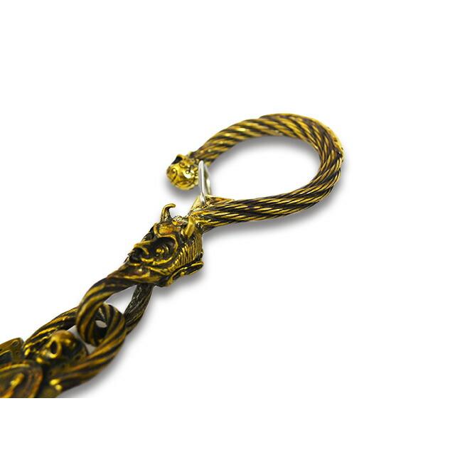 【galcia/ガルシア】×【GANGSTERVILLE/ギャングスタービル】「Devil Brass Wallet Chain/デビルブラスウォレットチェーン」(GSG-WC001B)(アクセサリー)の画像