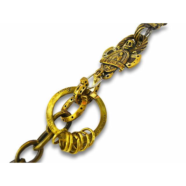 【galcia/ガルシア】×【GANGSTERVILLE/ギャングスタービル】「Devil Brass Wallet Chain/デビルブラスウォレットチェーン」(GSG-WC001B)(アクセサリー)の画像