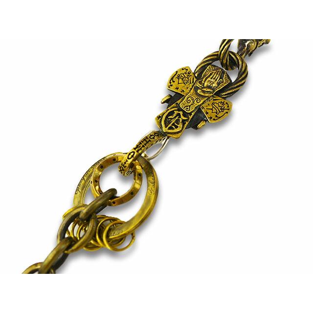 【galcia/ガルシア】×【GANGSTERVILLE/ギャングスタービル】「Devil Brass Wallet Chain/デビルブラスウォレットチェーン」(GSG-WC001B)(アクセサリー)の画像