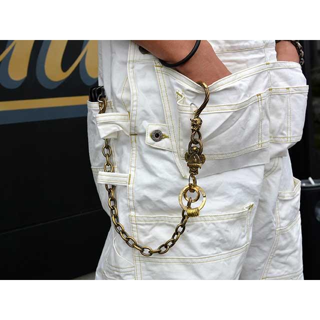 【galcia/ガルシア】×【GANGSTERVILLE/ギャングスタービル】「Devil Brass Wallet Chain/デビルブラスウォレットチェーン」(GSG-WC001B)(アクセサリー)の画像