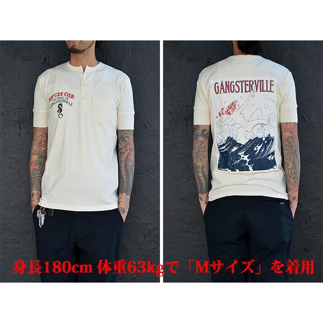 全2色【GANGSTERVILLE/ギャングスタービル】2022SS「S/S Henry Neck