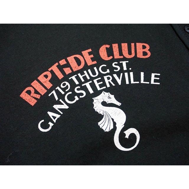 全2色【GANGSTERVILLE/ギャングスタービル】2022SS「S/S Henry Neck Tee”Riptide Club”/ショートスリーブヘンリーネックTee”リップタイド”」(GSV-22-SS-29)｜wolfpack-ss｜05