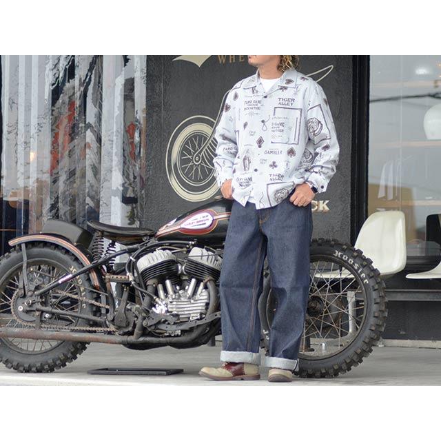 GANGSTERVILLE/ギャングスタービル】「Thug Wide Denim”IRON CROSS