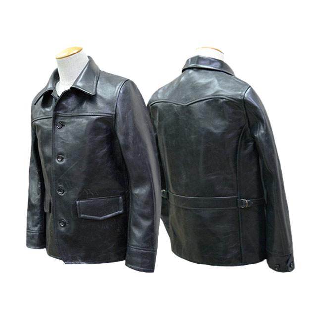(30% OFF)【GANGSTERVILLE/ギャングスタービル】「30's Car Coat”Horse Hide”/サーティーズカーコート”ホースハイド”」(GSV9907)(グラッドハンド)の画像