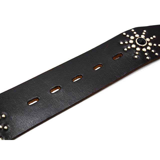 【HTC(Hollywood Trading Company)/エイチティーシー】「1.75inch Leather Studs Belt"#53 No Patch Stone”/レザースタッズベルト”#53ノーパッチストーン”」の画像