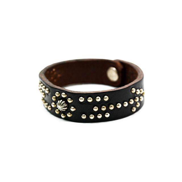 全2色【HTC(Hollywood Trading Company)】「Leather Studs Bracelet