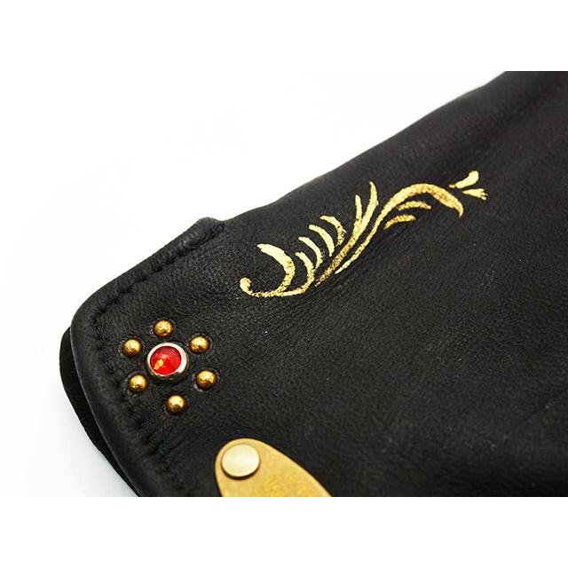 GLAD HAND レザーグローブ　ブラック GLAD HAND/グラッドハンド】×【HTC/エイチティーシー】「Leather