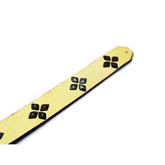 HTC Leather Narrow Studs Belt スタッズベルト 白 HTC Leather Narrow Studs Belt スタッズベルト 白 【公式通販】
