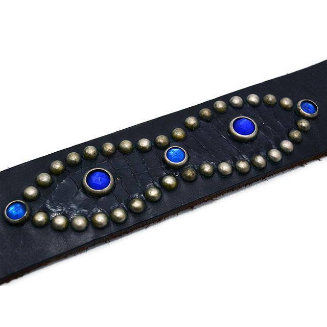 kazu 　⭐️HTC⭐️オーバーレイピーナッツ⭐️ブラック⭐️クロコダイル⭐️36 HTC(Hollywood Trading Company)/エイチティーシー】「Studs