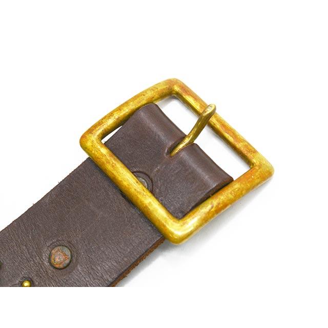 【HTC(Hollywood Trading Company)/エイチティーシー(ハリウッドトレーディングカンパニー)】「Leather Studs Belt"Overlay Peanuts Snake”」の画像