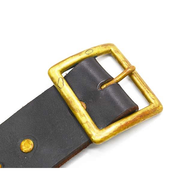 【HTC(Hollywood Trading Company)/エイチティーシー(ハリウッドトレーディングカンパニー)】「Leather Studs Belt"Overlay Peanuts Snake”」の画像