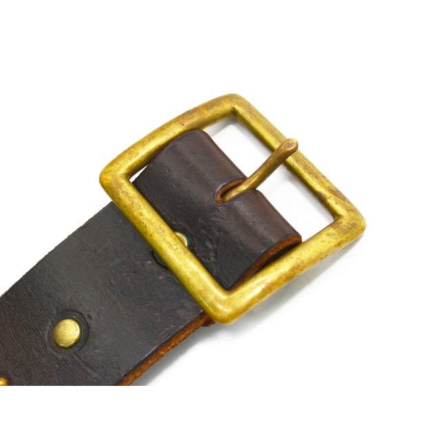 【HTC(Hollywood Trading Company)/エイチティーシー(ハリウッドトレーディングカンパニー)】「Leather Studs Belt"Overlay Peanuts Snake”」の画像