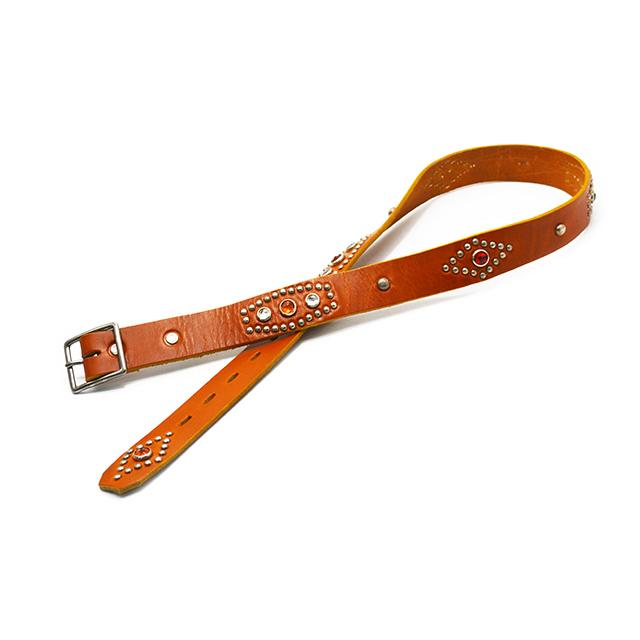 全2色【HTC(Hollywood Trading Company)】「1.25inch Leather Studs Belt"Stadium Stone”/1.25インチレザースタッズベルト”スタジアムストーン”」(アメカジ)の画像