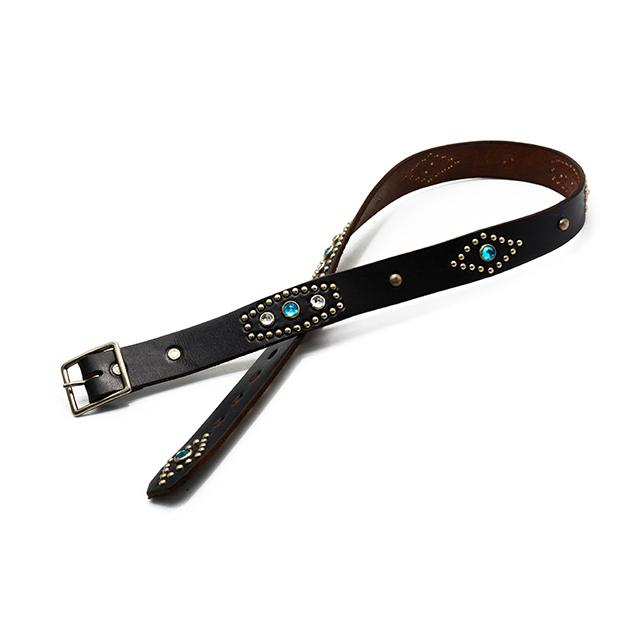 全2色【HTC(Hollywood Trading Company)】「1.25inch Leather Studs Belt"Stadium Stone”/1.25インチレザースタッズベルト”スタジアムストーン”」(アメカジ)の画像