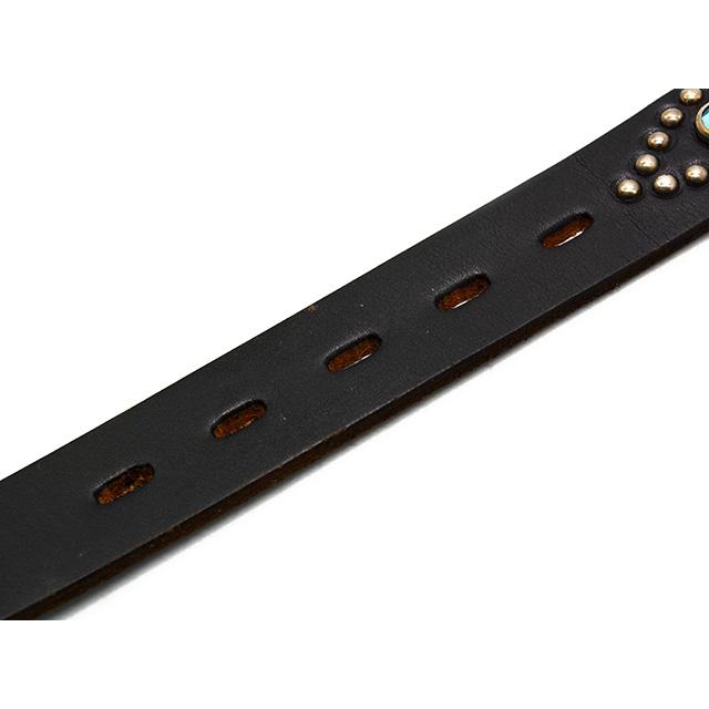 全2色【HTC(Hollywood Trading Company)】「1.25inch Leather Studs Belt"Stadium Stone”/1.25インチレザースタッズベルト”スタジアムストーン”」(アメカジ)の画像