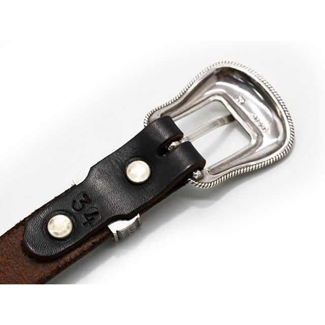 【HTC(Hollywood Trading Company)/エイチティーシー(ハリウッドトレーディングカンパニー)】「0.75inch Leather Western Narrow Belt"60s Studs”」の画像