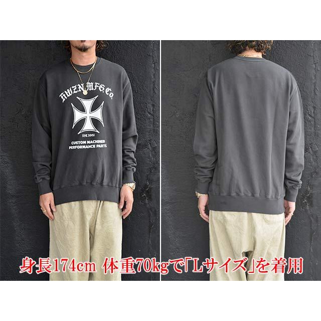 全2色【HWZN BROSS/ハウゼンブロス】2025AW「Iron Cross Crew Neck