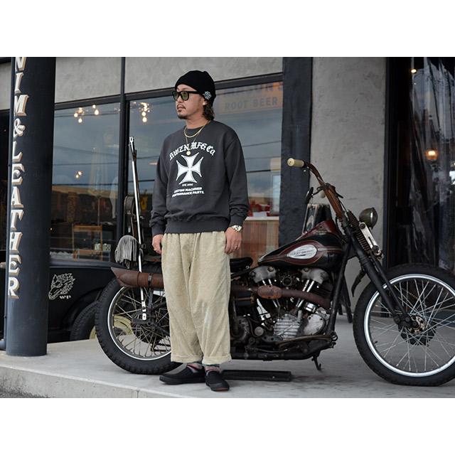 全2色【HWZN BROSS/ハウゼンブロス】2025AW「Iron Cross Crew Neck