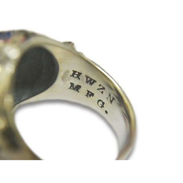 HWZN BROSS/ハウゼンブロス】「Bombsight Skull Ring/ボムサイトスカル 