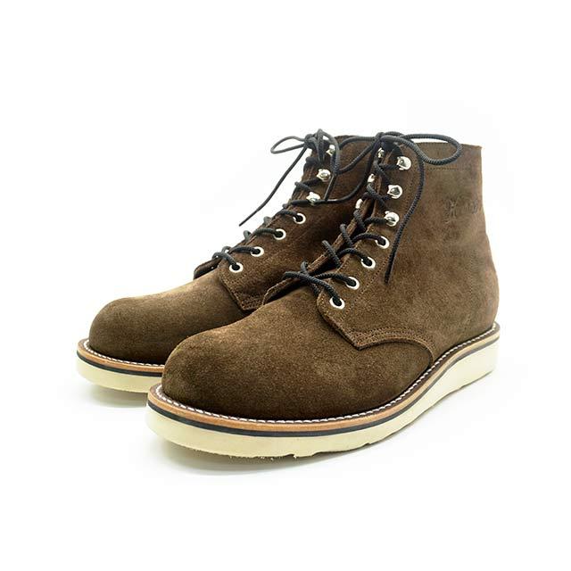 【HWZN BROSS/ハウゼンブロス】×【SURE BOOTS/シュアブーツ】「Craftsman Boots/クラフツマンブーツ」(Brown)(アメカジ/ハーレー/ホットロッド/ウルフパック)の画像