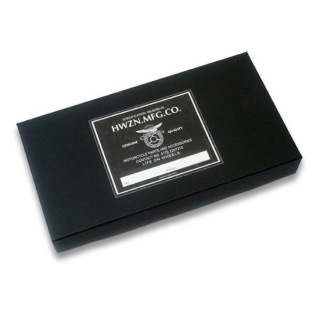 【HWZN BROSS/ハウゼンブロス】「Leather Long Wallet”Silver925 Button”/レザーロングウォレット”シルバー925ボタン”」(ハーレー/WOLF PACK/ウルフパック)の画像