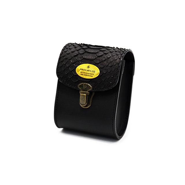 【HWZN BROSS/ハウゼンブロス】「Diamond Python Leather Belt Pouch/ダイアモンドパイソンレザーベルトポーチ」(アメカジ/ハーレー/カスタム/ウルフパック) | 