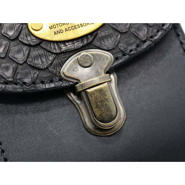 HWZN BROSS/ハウゼンブロス】「Diamond Python Leather Belt Pouch