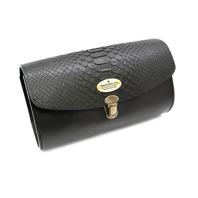 【HWZN BROSS/ハウゼンブロス】「Diamond Python Leather Tool Bag/ダイアモンドパイソンレザーツールバッグ」(ホイールズアパレル/アメカジ/ハーレー) | 