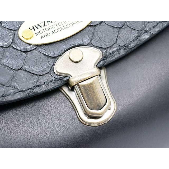 【HWZN BROSS/ハウゼンブロス】「Diamond Python Leather Tool Bag/ダイアモンドパイソンレザーツールバッグ」(ホイールズアパレル/アメカジ/ハーレー) |  | 04