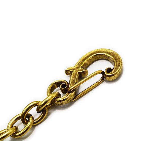 INCEPTION/インセプション】「F-Hole Carabiner Wallet Chain”BRASS”/F