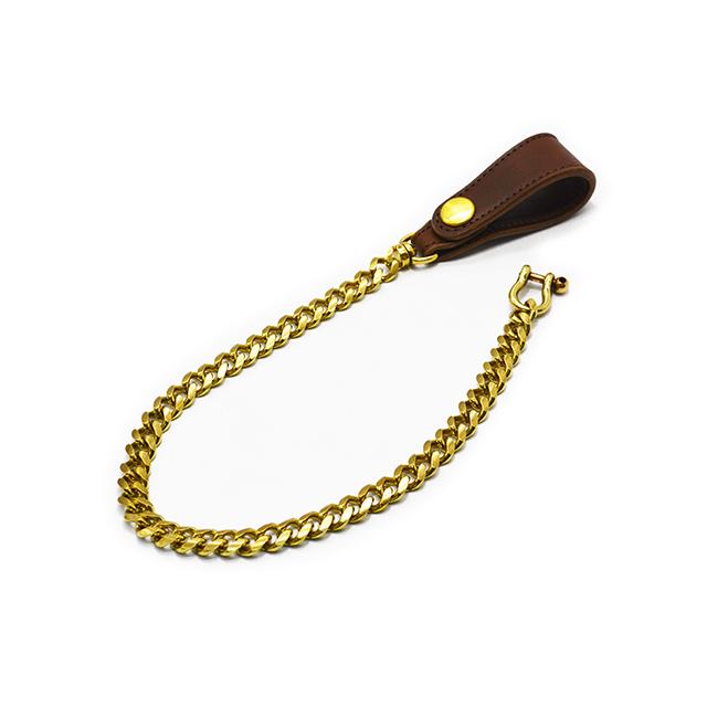 全2色【INCEPTION/インセプション】「Horse Butt Leather Brass Chain”BRASS”/ホースバットレザーブラスチェーン”ブラス”」(IPC-08)(アメカジ/プレゼント) |  | 02